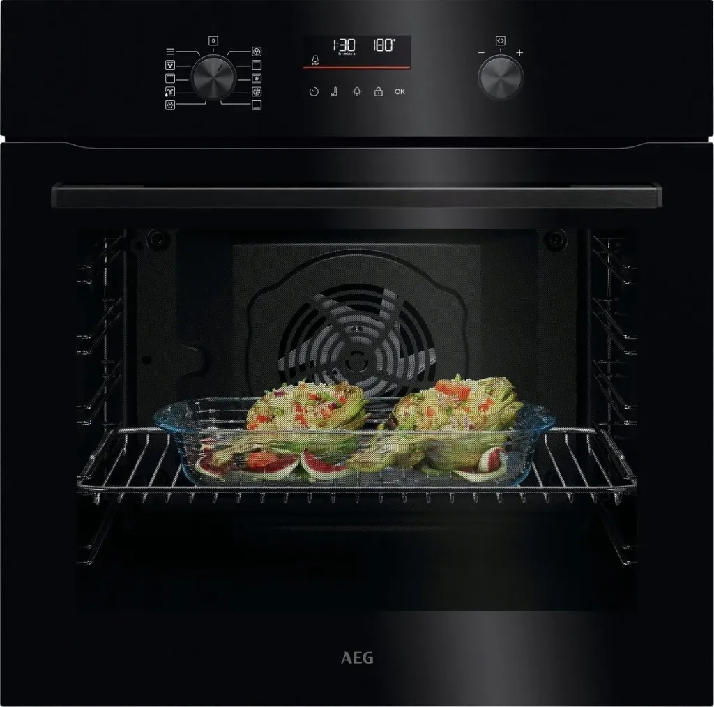 [NBU5A40SK-ALC25] AEG Oven 60 cm zwart met knoppen