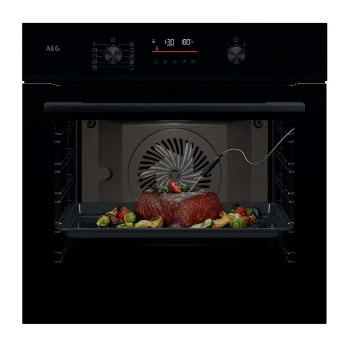 AEG - 6000 SenseCook - Heteluchtoven Katalyse/Aqua Clean - 60 cm - Zwart