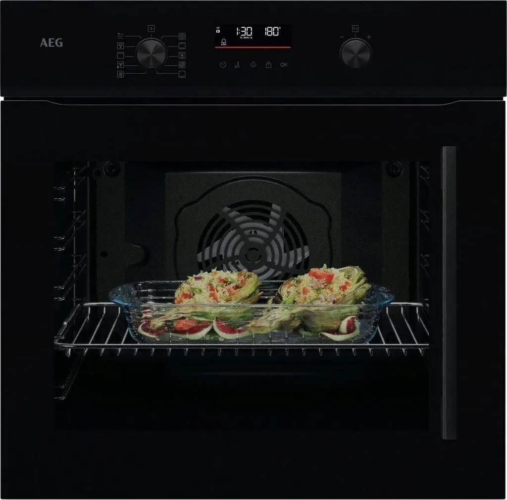 AEG - 5000 SurroundCook - Heteluchtoven met pyrolyse - 60 cm - Zwart