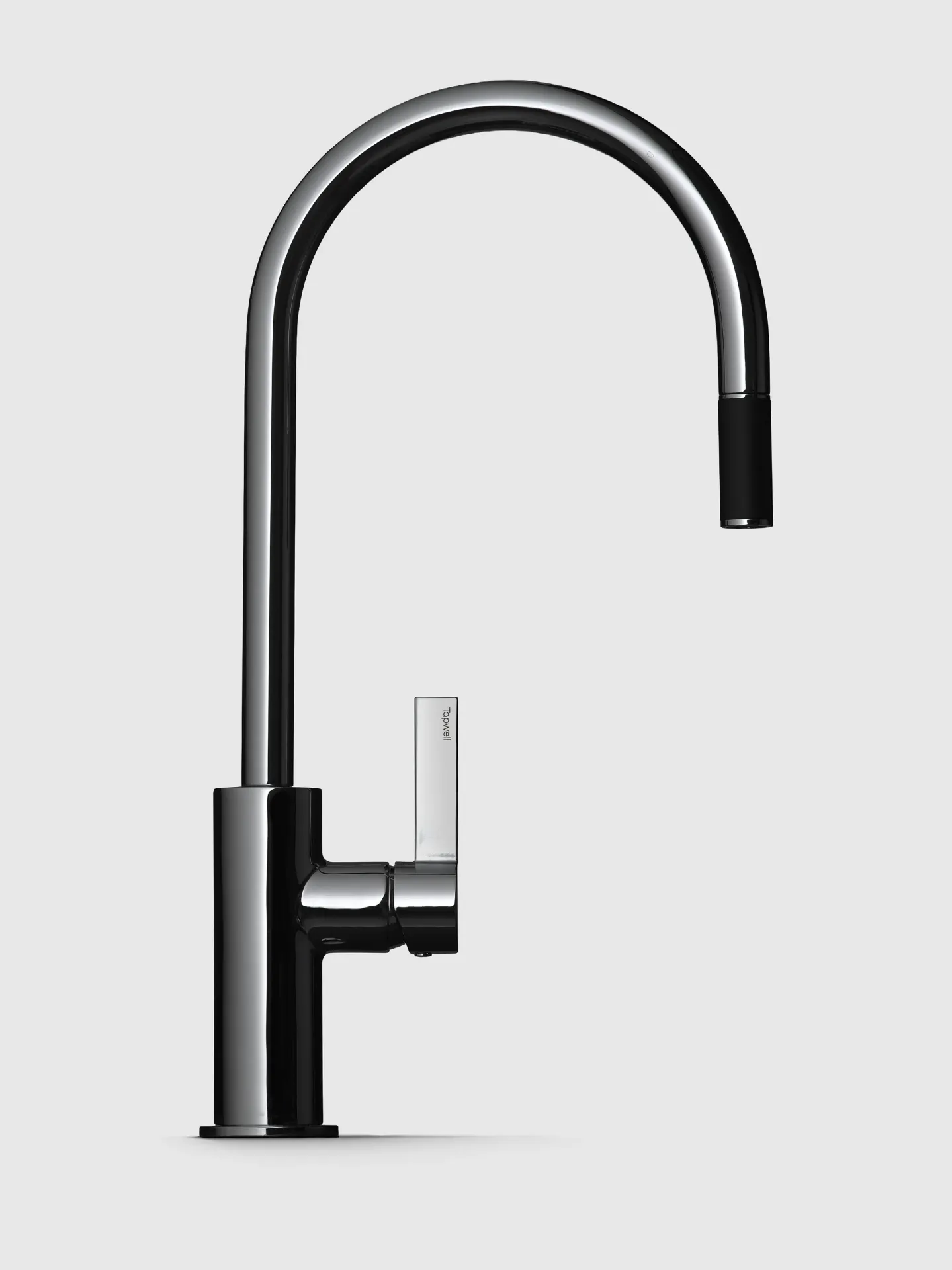 [9423618] Tapwell ARM185 Black Chrome (met uittrekbare kop)