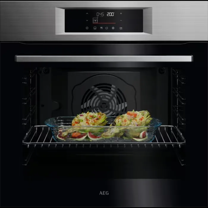 [NBU5P40PM] AEG 5000 SurroundCook met Pyrolyse - 60 cm - Inox