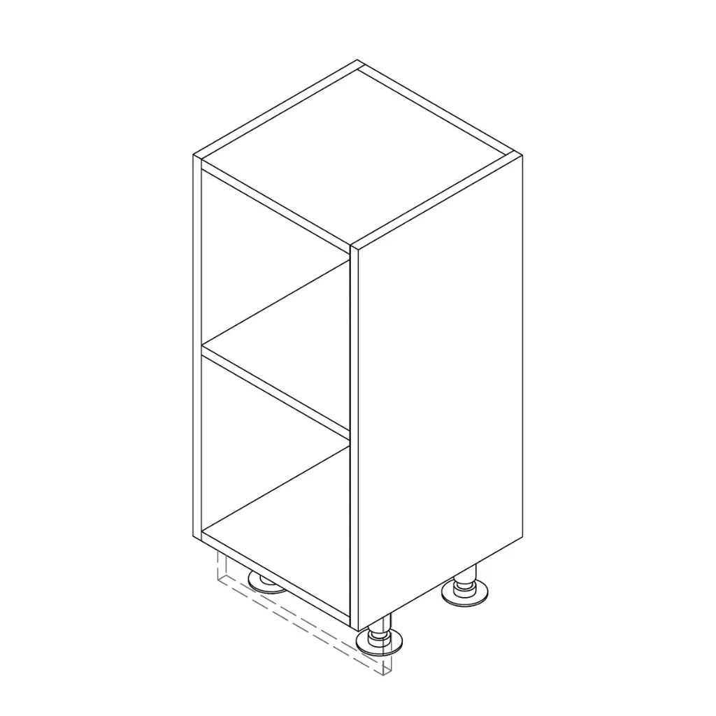 [OC/BIB/40x40x80/] Modell Bib - stehend - flach 40 cm - Breite 40 cm - 400x397x800 (0000 Unknown)